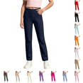 thumbnail image 1 of Girls' School Uniform Stretch Jegging Pant Elastic Waist Pull-On Dress Clothes, 1 of 6