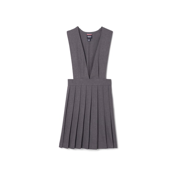 Girls School Uniform V-Neck Pleated Jumper, Sizes 4-20 & Plus