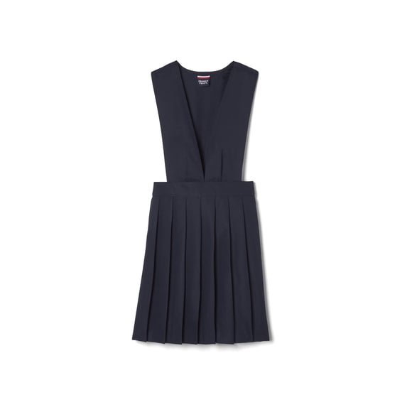 Girls School Uniform V-Neck Pleated Jumper, Sizes 4-20 & Plus