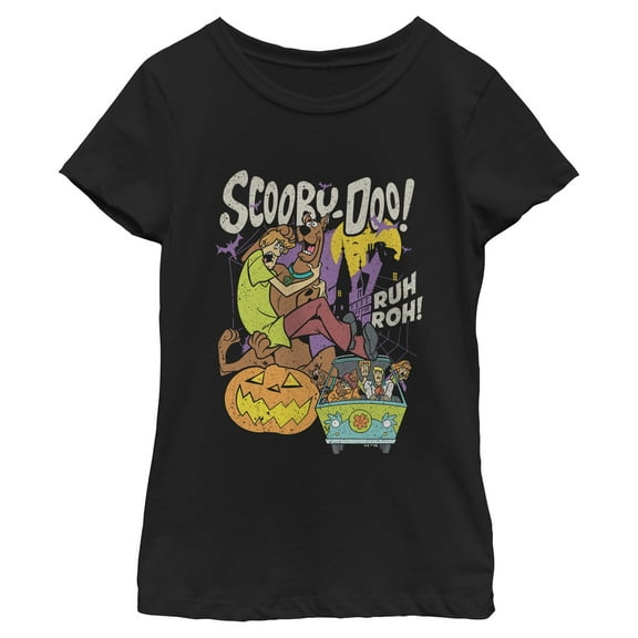 Girls Scooby Doo Ruh Roh Halloween Night T Shirt