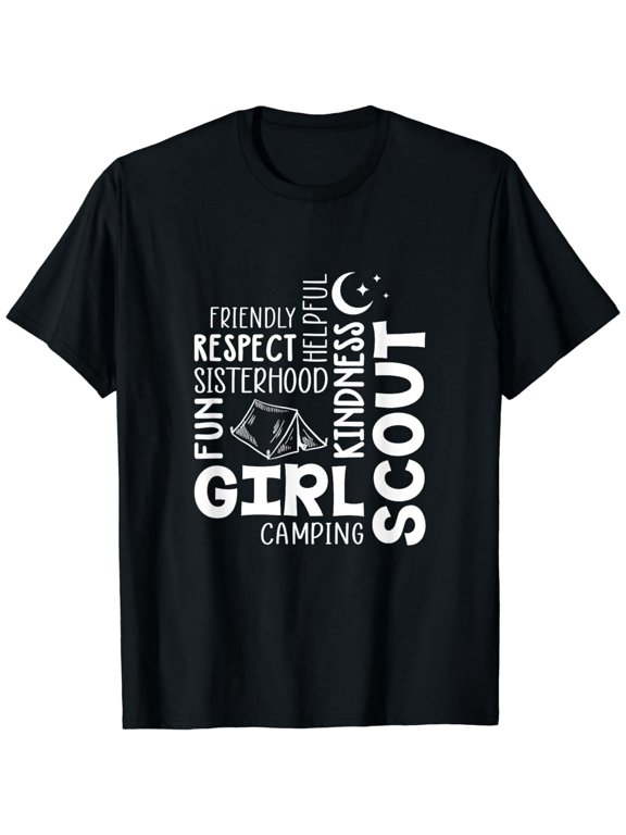 Girls Scout Camping Adventure Scout Troop Cookie Dealer T-Shirt