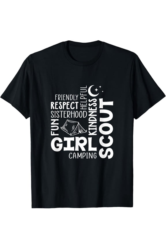 Girls Scout Camping Adventure Scout Troop Cookie Dealer T-Shirt