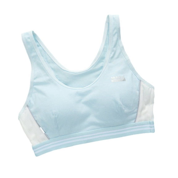 Girls Seamless Crossback Traning Bra for Tween & Teen Soft Light Sport Bras