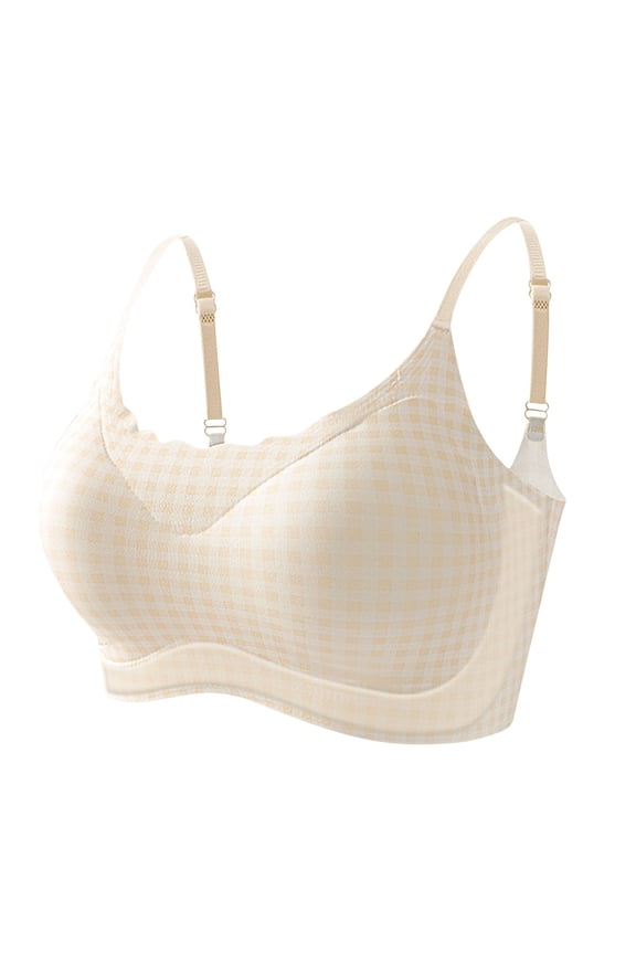 Girls Seamless Training Bra No Show Sports Bra with Padding Comfort Flex Fit for Teens with Adjustable Straps