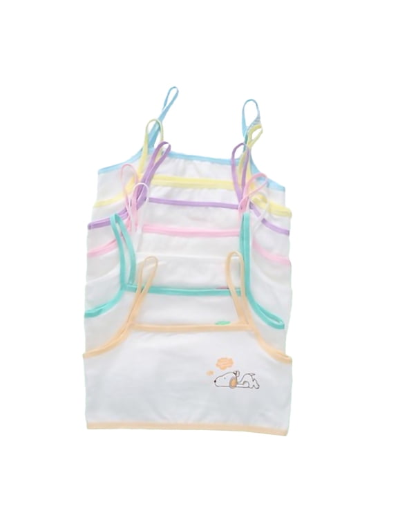 Girls Seamless Training Bras Thin Cotton Breathable Molded Microfiber No Wire Bras for Kids Teens 7-13 Years