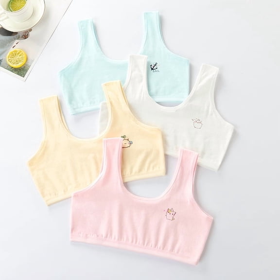 Girls Seamless Training Bras Developed Training Molded Microfiber No Wire Girls' Training Bras