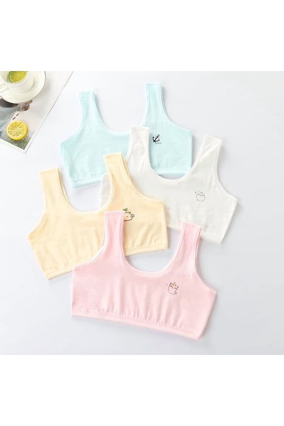 Girls Seamless Training Bras Developed Training Molded Microfiber No Wire Girls' Training Bras