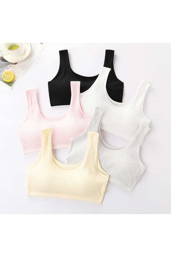 Girls Seamless Training Bras Developed Training Molded Microfiber No Wire Teen Bra