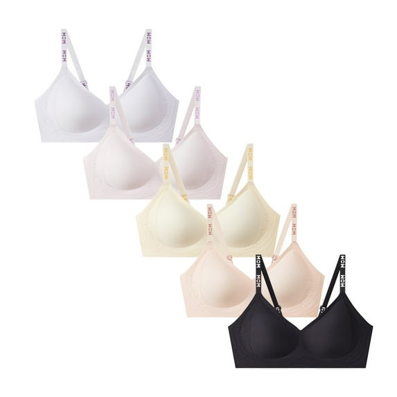 Girls Seamless Training Bras Developed Training Molded Microfiber No Wire Teen Girl BrasAdjustable AB-Cup