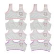 thumbnail image 1 of Girls Seamless Training Bras Thin Cotton Breathable Lightly TrainerNo Wire Training Bras for Women Teens 7-13 Years, 1 of 5