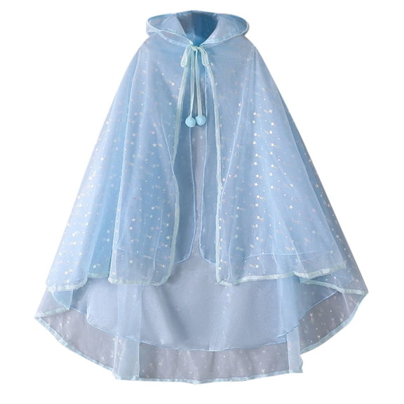 Girls' Sequin Embellished Thin Summer Cape Glittery, Loose Fitting, Suitable for Daily, Parties, Sunscreen, One Size, Ages 3 8