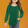 thumbnail image 1 of Girls Sequin Sweatshirts Kids Fashion Crewneck Long Sleeve Pullover Clothes 4-13 Years Khaki 4 Years, 1 of 6