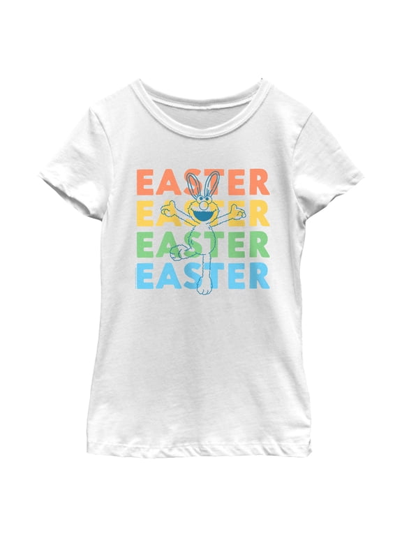 Girls Sesame Street Easter Bunny Elmo T Shirt