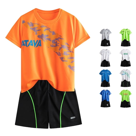 Girls Set Short Sleeve Casual Flexible Indoor Colorful Summer for Girls Playtime Lightweight Shorts Set