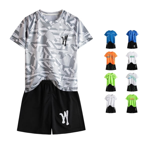 Girls Set Short Sleeve Casual Flexible Indoor Colorful Summer for Girls Playtime Lightweight Shorts Set
