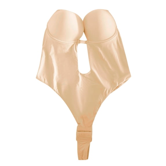 Girls Shaping for Plus Size Backless Built In Bra Body Seamless with Shapewear