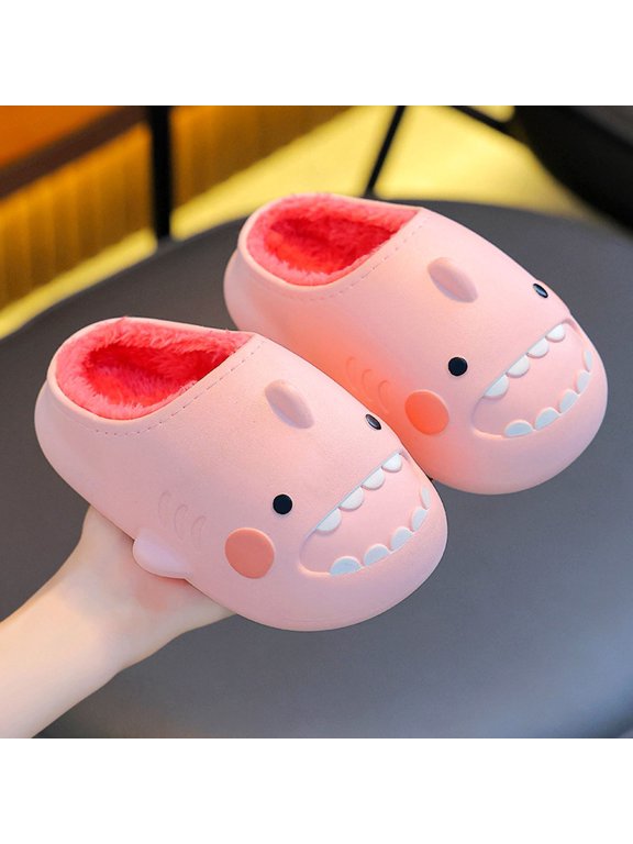 Girls' Shark Clog Slippers, EVA Clogs, Shark Face on a Lightweight EVA Clog Base, Slip On Casual Footwear, for Girls Poolside Play and Summer Camps