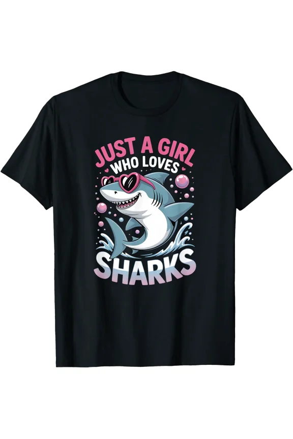 Girls Shark T-Shirt