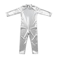 thumbnail image 1 of Girls Shiny Metallic Mock Neck Unitard Long Sleeve Full Jumpsuit Kids Slim Fit Bodysuit Dance Leotard Turtleneck Jumpsuit, 1 of 9