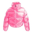 thumbnail image 1 of Girls Shiny Padded Winter Coat Jacket Insulated Outerwear for Cold Weather Warm Thickened Kids Children Wear, 1 of 5