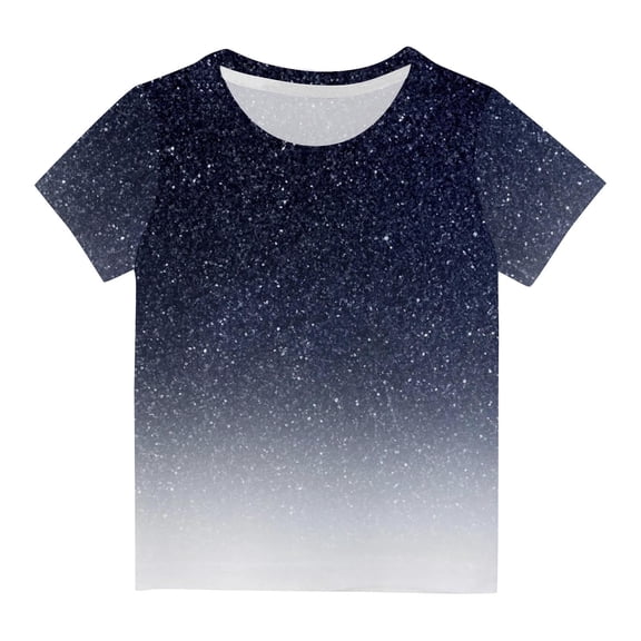 Girls Shirt Short-Sleeve T-Shirt 3-14 for Girls Cute Summer Blouse for Boys Tunic Tee Tops