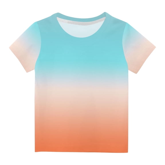 Girls Shirt Short-Sleeve T-Shirt 3-14 for Girls Cute Summer Blouse for Boys Tunic Tee Tops