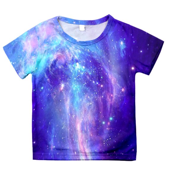 Girls Shirts 10-12 3D Print Graphic Tees Short Sleeve Casual Round Neck T-Shirt Funny Carnival Party Shirt Summer Clothes Z06- 10-11 Years