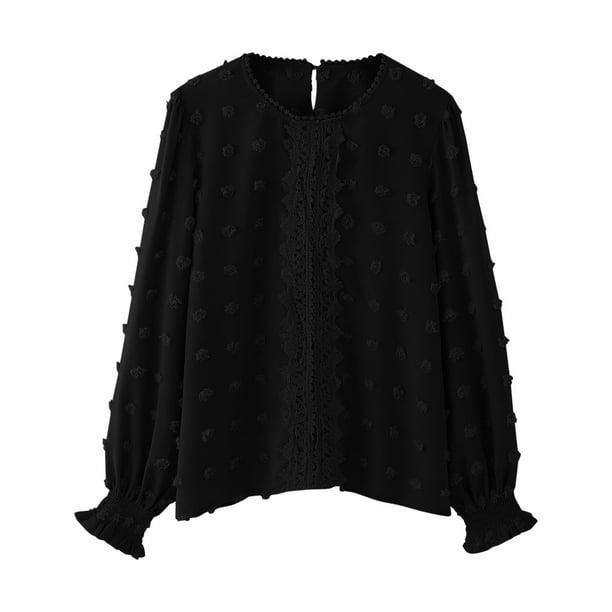 Girls Shirts Big Kids Cute Long Sleeve V Neck Chiffon Blouses Loose Soft Casual Plus Size Tops T