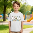 thumbnail image 1 of Girls Shirts Comfort Cute Duck and Letter Print Short Sleeve Round Neck Top Girls Tops White 4-5Y, 1 of 6