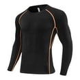 thumbnail image 1 of Girls Shirts,Compression Shirt Boys Workout Top Basketball Football Training Warm Base Layer Shirt For Sports Fitness,Boys Shirts,Orange,11-12 Years, 1 of 6