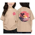 thumbnail image 1 of Girls Shirts,Girls Shirts Size 14 16,Children'S Printed Round Neck Short Sleeved T Shirt for Boys And Girls, 1 of 3