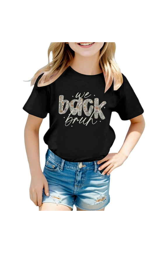 Girls Shirts Loose Fit Ages 3 16 Tops Tees Blouses