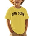 thumbnail image 1 of Girls Shirts New York Shirt Letter Print Short Sleeve Short Sleeve Fashion Tops Tees Boy Shirts Size 3-4, 1 of 4