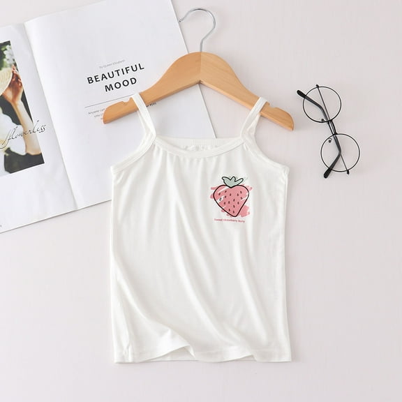 Girls Shirts Size 10-12 Girls Shirts Kids Girls Toddler Camisole Cute Print Tank Top Undershirt Breathable