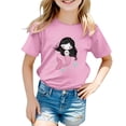 thumbnail image 1 of Girls Shirts Size 14-16 Animal Print Short Sleeve Basic Layering Tee Baggy Back To School Outfits for Girls Birthday Girl Clothes, 1 of 3