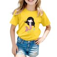 thumbnail image 1 of Girls Shirts Size 14-16 Animal Print Short Sleeve Basic Layering Tee Baggy Back To School Outfits for Girls Birthday Girl Clothes, 1 of 3
