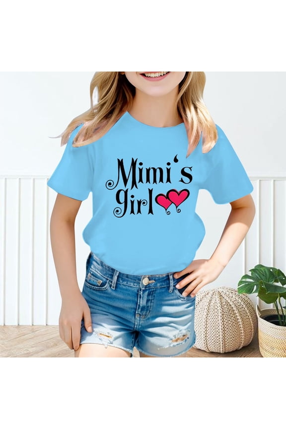 Girls Shirts Size 14-16 Slim-Fit Solid Color O-Neck Tie-Dye Short Sleeve Shirts for Girls Kids T-Shirts Tees Summer Tops
