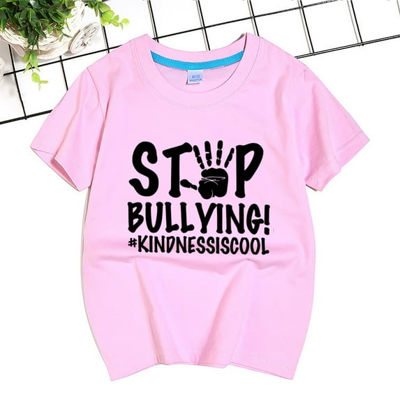 Girls Shirts Size 3-4 Girls Shirts Girls Soft Short Sleeve Crew Neck T Shirts 6 Color Printed T Shirt