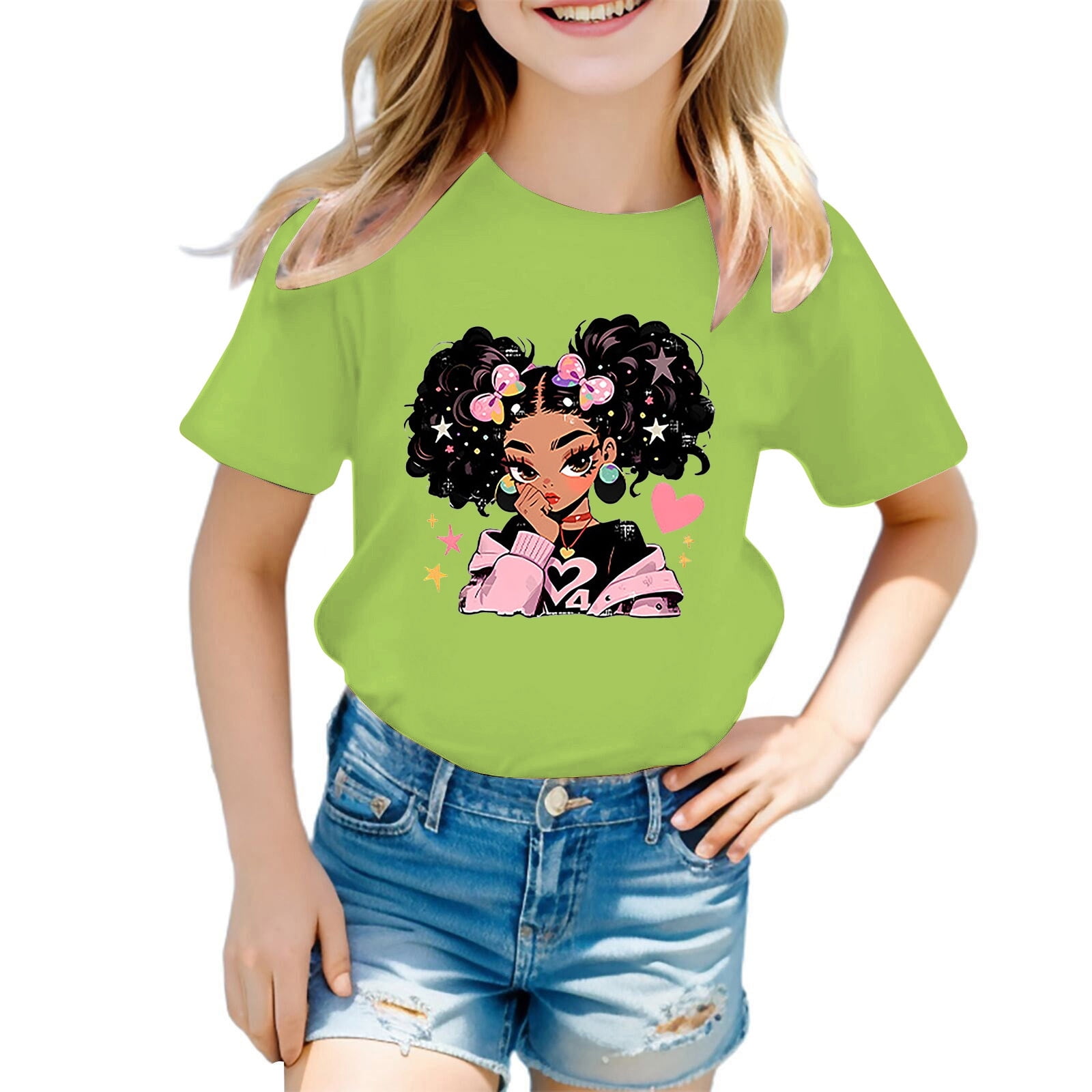 Girls-Shirts-Size-6-8-Cute-