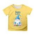 thumbnail image 1 of Girls Shirts Size 6 Cartoon Print Short Sleeve Blouse T-Shirt Soft Comfy Breathable Little Girls Tops,Yellow,150, 1 of 5