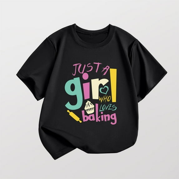Girls Shirts Size 7 Crew Neck Top Kids Short Sleeve Shirts Floral Shirt for Kids Blouse for Girls 7-8 my items ordered