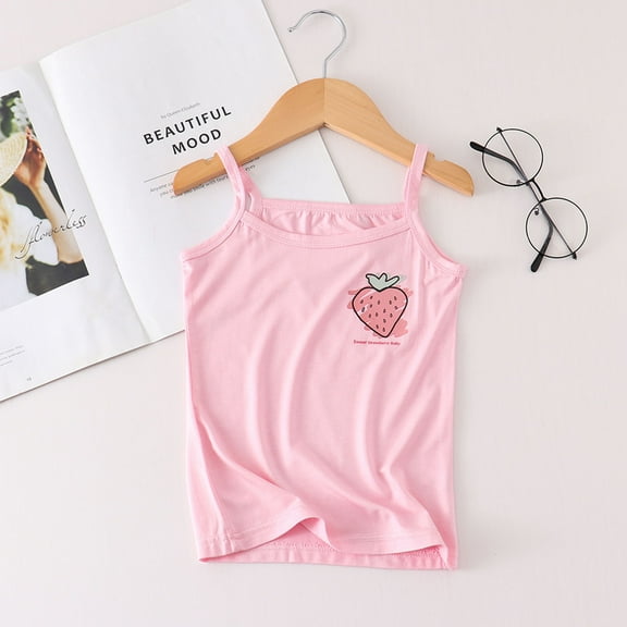 Girls Shirts Size 8-9 Girls Shirts Kids Girls Toddler Camisole Cute Print Tank Top Undershirt Breathable