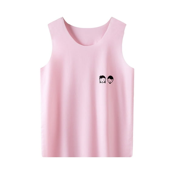 Girls Shirts Summer Kids Cool Casual Sleeveless Cute Cartoon Vest Top Girls' Tops Pink 6 Years-7 Years