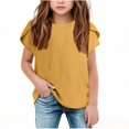 thumbnail image 1 of Girls Shirts, Summer New Shirts For Kids Raglan Sleeve Short Sleeve Graphic T-Shirt Round Neck T-Shirt Tee Casual, 1 of 6