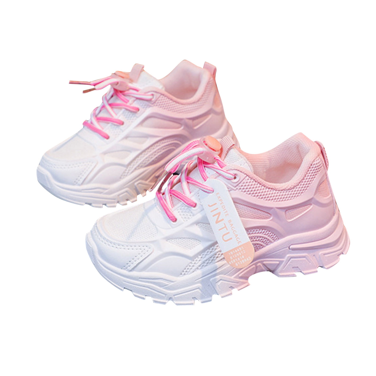 Girls Shoes Boy's Girl's Fashion All Seasons Flat Sole Non Comfortable Casual Sports Shoes Kids Sneakers Red 3.5 Years-4 Years