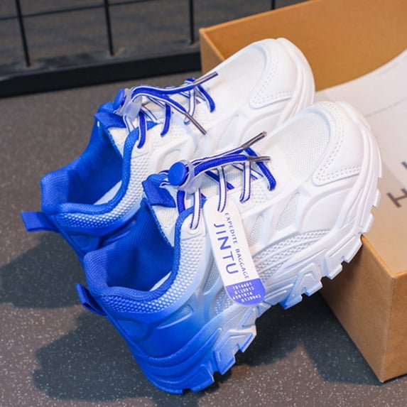Girls Shoes Boys Comfortable Soft Sneakers for Boys Hook & Loop Non Girl Tennis Shoes Wide Toe Box Running Shoes Casual Shoes School Shoes Sneakers for Daily Play & Running