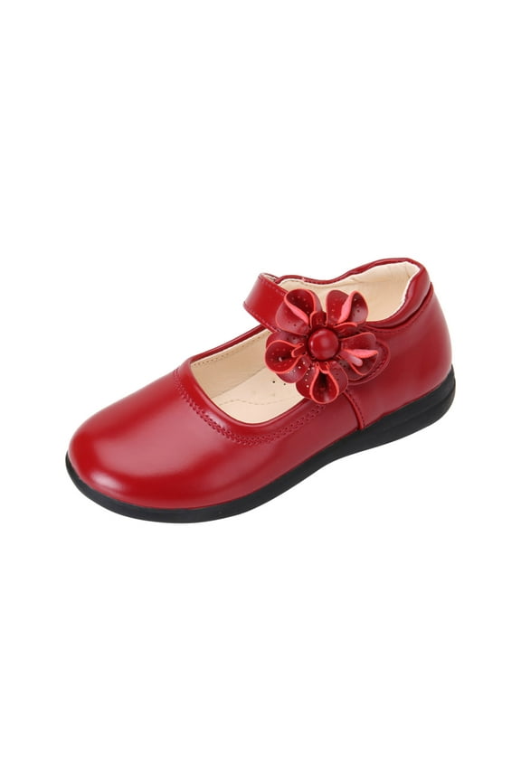 Girls Shoes Christmas Gift Adorable Mary Jane Side Flower Ballerina Flat (Toddler/Little Girl) Save Big