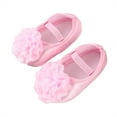 thumbnail image 1 of Girls Shoes Christmas Gift Baby Girls Mary Jane Flats with Bowknot Floral Princess Wedding Dress Shoes Soft Newborn Infant Crib First Walkers Prewalker Save Big, 1 of 9