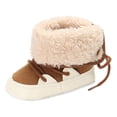 thumbnail image 1 of Girls' Shoes Clearance Infant Baby Boys Girls Slippers Cozy Fleece Booties Soft Bottom Warm Cartoon Socks Newborn Crib Shoes Save Big, 1 of 1