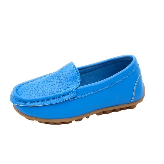 Girls' Shoes Toddler Little Kid Boys Girls Soft Suede Leather Slip On Penny Loafer Dress Shoes Moccasin Flat Boat Shoes Wedding Church Oxford Save Big